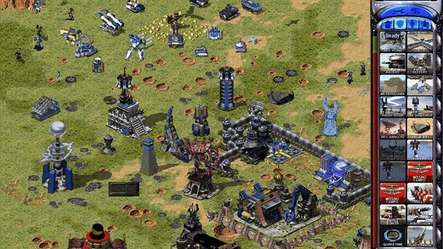 Cảnh chiến đấu trong game Red Alert 2 Yuri’s Revenge với các đơn vị quân sự