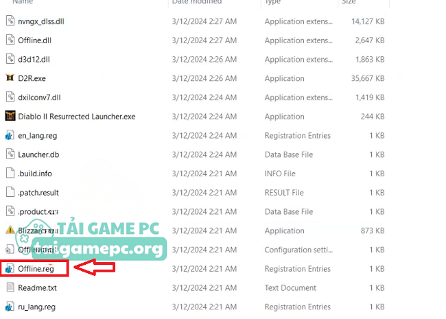 Chạy file reg để kích hoạt game