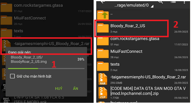 Giải nén file bằng phần mềm ZAchiver
