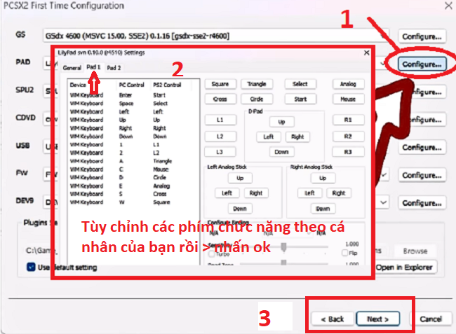 Thiết lập các phím bấm theo thói quen cá nhân