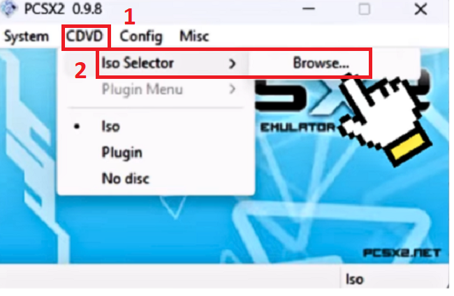 Chọn lần lượt theo thứ tự đã hướng dẫn