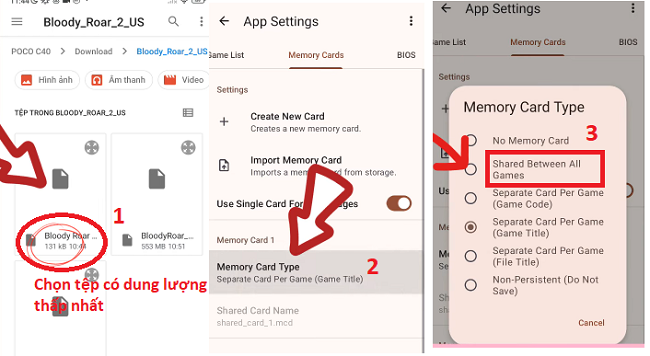 Chọn tệp [Bloody Road] (dung lượng thấp nhất)